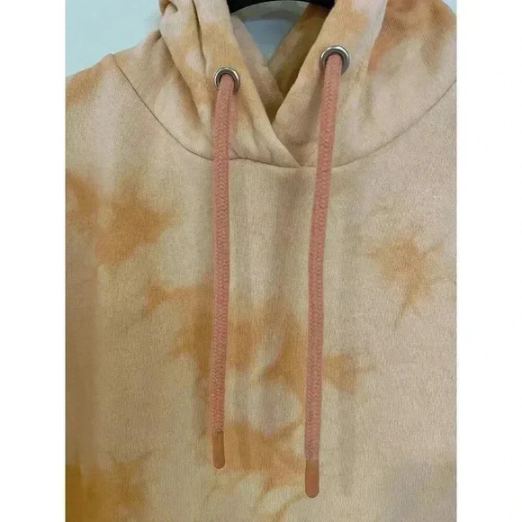 Wellness Project Chelsea Peers Hoodie, Soft Light Orange Tie Dye Ladies Medium - Picture 3 of 7